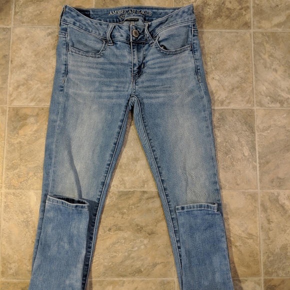 American Eagle Jeans Super Low Rise Jegging Size 2